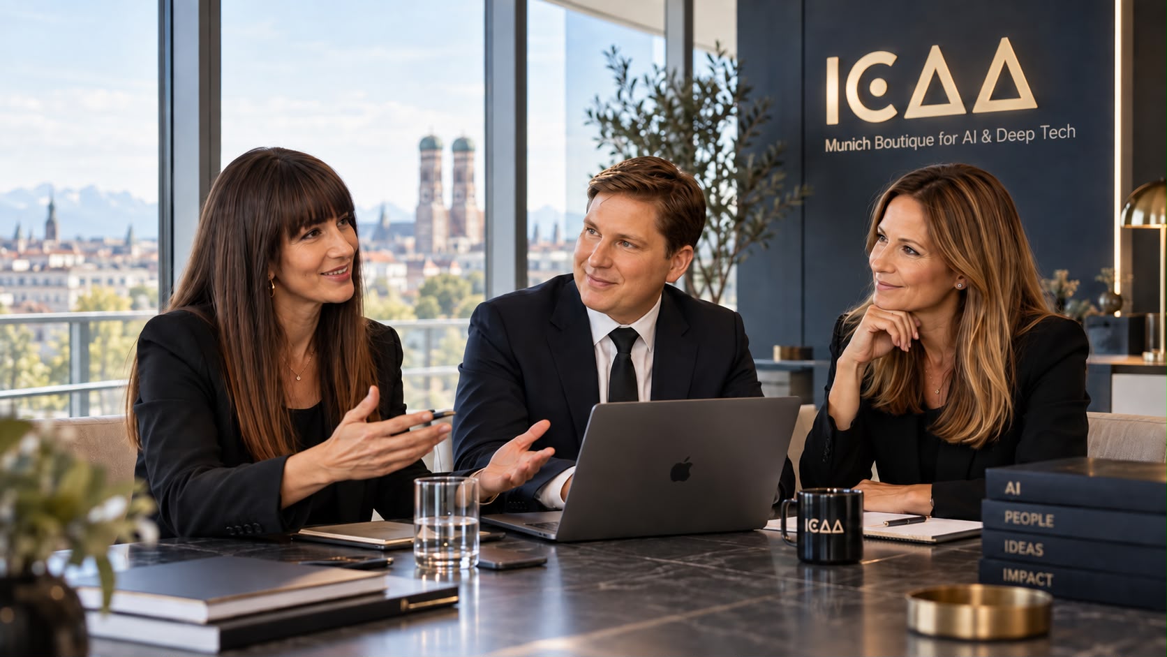 Beratungsgespräch im Münchner ICAA-Büro